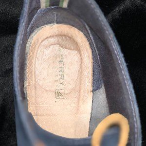 Sperry Wedge Boot Blue Suede Winter Bootie